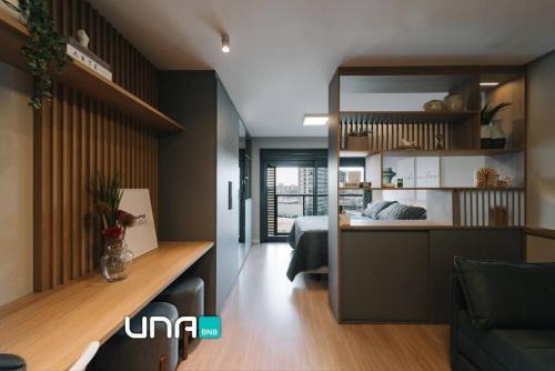 Sao Goncalo Apartment | Loft com garagem no Parque Una