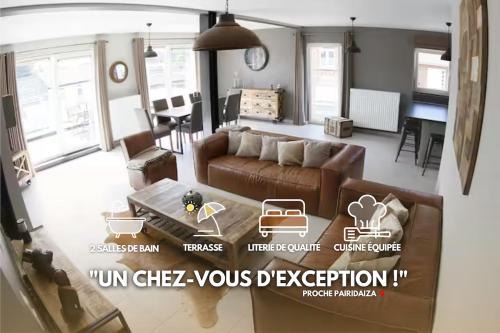 Maisieres Apartment | Loft en Duplex avec terrasse 3 chambres proche Pairi Daiza