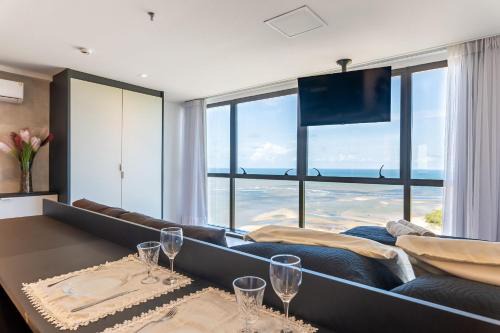 Barra de Jangada Apartment | Loft Frente al Mar | Vista Río | Piscina & Sauna