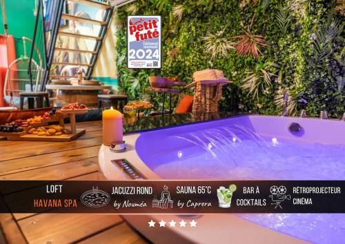 Jacquard - Prefecture Apartment | Loft "Havana Spa" Cuba Jacuzzi Sauna Bar à cocktails