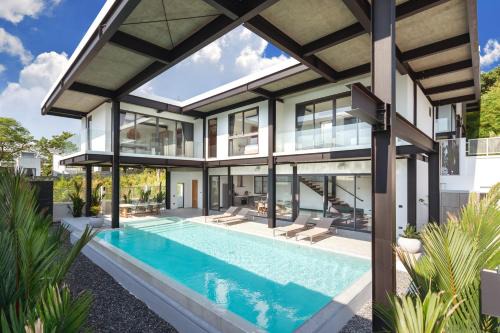 Ban Saiyuan Villa | Loft Style 4BR Villa Sunset Garden 4 with 12m Salt Water Pool, near NaiHarn