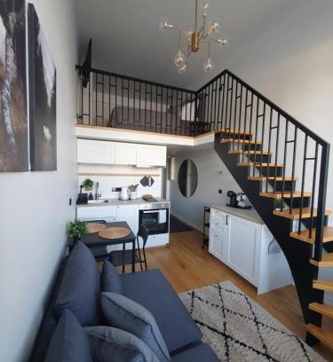 Old Town Apartment | Loft Style Studio Apartment- Free Parking- Free Gym- Keyless Access