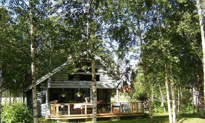 Pirkanmaa Cabin | Log cabin Hopeavirran Helmi