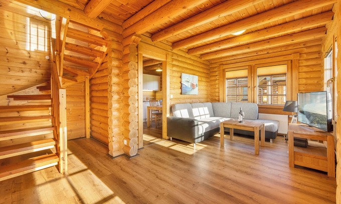 Sassnitz House | Log cabin James Cook - sea view, own sauna