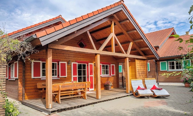 Salem Apartment | Log cabin Moritz, 91 sqm, 4 bedrooms, terrace, max. 6 persons
