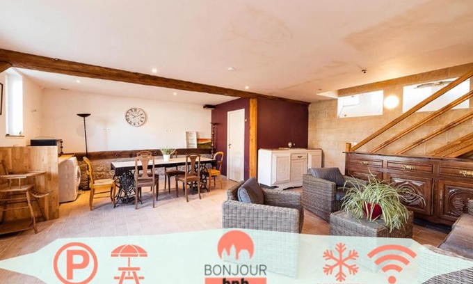 Bucheres Apartment | Logements calmes avec piscine, jardin et parking