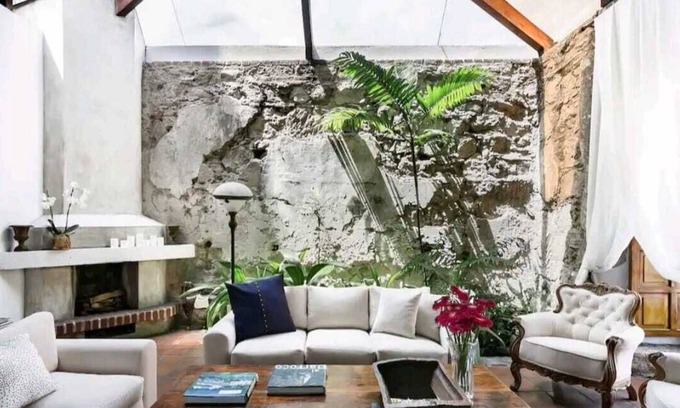 Antigua Guatemala Villa | Look up at the stars as you lie on the sofa in this loft apartment