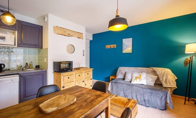 Peyragudes Apartment | Loudenvielle : Appartement cosy pour 4 pers. avec terrasse et local à vélos - FR-1-695-23