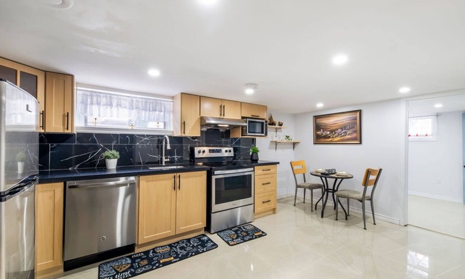 Topham Park Apartment | Lovely 2 Bedroom Basement Apartment in East-York