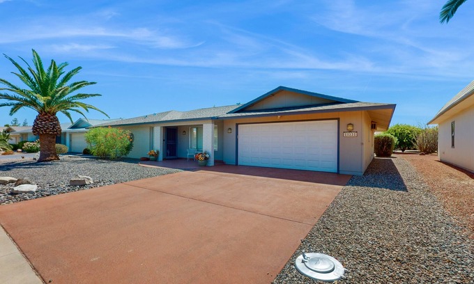 Sun City House | Lovely 55+ home with open floor plan and outdoor patio space