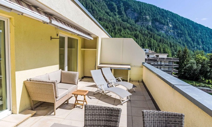 Leukerbad Apartment | Lovely apartment for 4 people with WIFI, TV and terrace