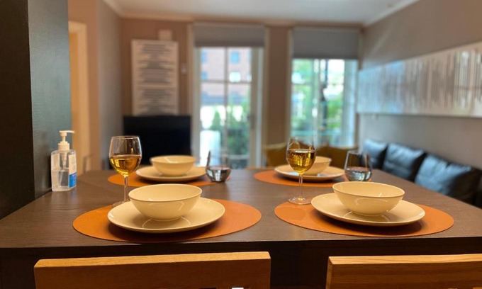 Drammen Apartment | Lovely condo with fireplace & parking@city center