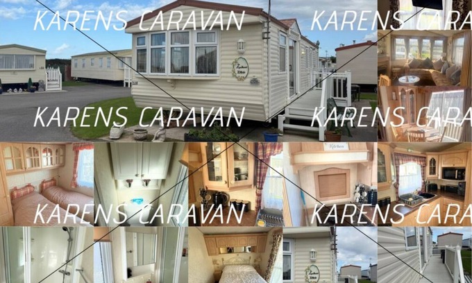 Towyn House | lovely family caravan well equipped near all amenaties TV in lounge n