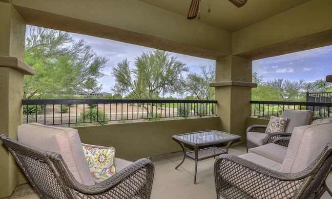 Desert Ridge Condo | Lovely, Ground-level Bella Monte Condo on JW Marriott Wildfire Golf Course