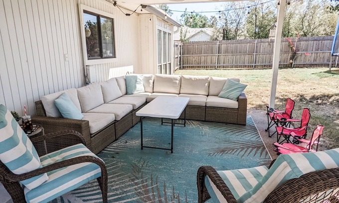 Woodway House | Lovely guest suite with yard