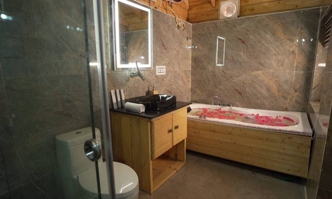 Kukatpalli Cottage | Lovely Wooden Cottage KPHB - A Dreamy Getaway with Nature, Wood, and a Jacuzzi.