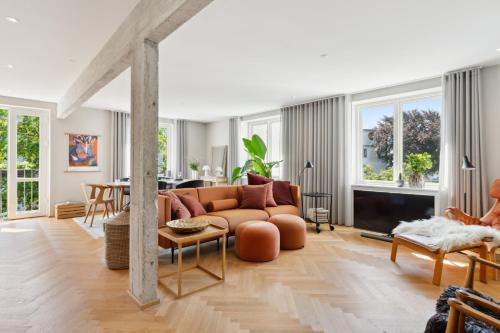 Aarhus C Apartment | Luksus Aarhus C-lejlighed med Panorama Udsigt