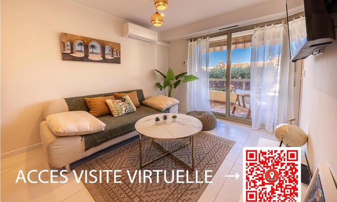Saint-Laurent-du-Var Apartment | Lumineux, tout confort, Wifi & Terrace & Parking