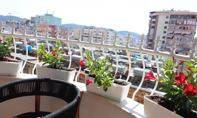 Tirana Apartment | Luna Nova Junior Suite with balcony Central Tirana Luxury Sta