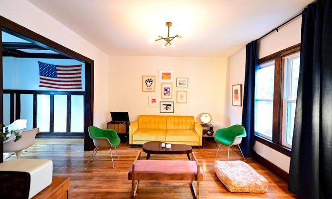 Mexicantown - Southwest Detroit House | Luxe Mid-Century Styled Townhouse #3631