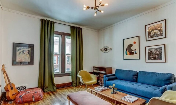 Mexicantown - Southwest Detroit House | Luxe Mid-Century Styled Historic Townhouse #1