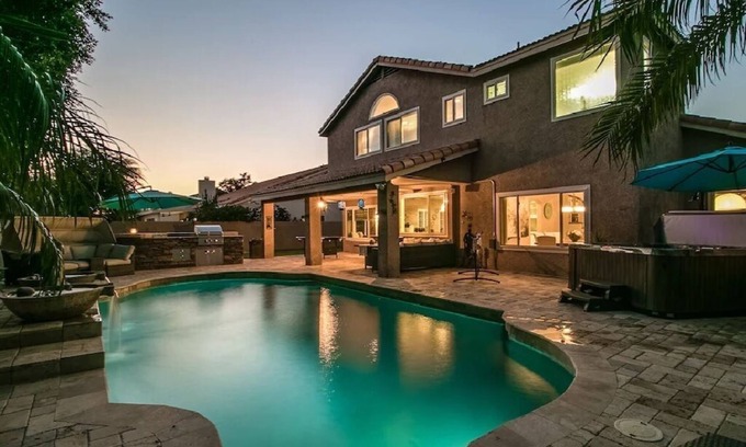 Paradise Park Vista House | Luxe Scottsdale Home w/Pool, Spa, & Tesla Charger!