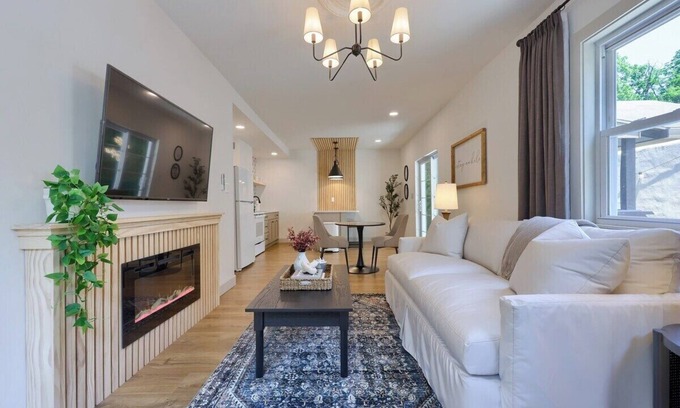 Elizabethtown Apartment | Luxe Stay for Two w/Private Hot Tub & Patio