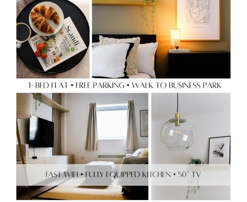 Oxford Apartment | Luxurious fully equipped Cowley 1 bed apartment with FREE Parking