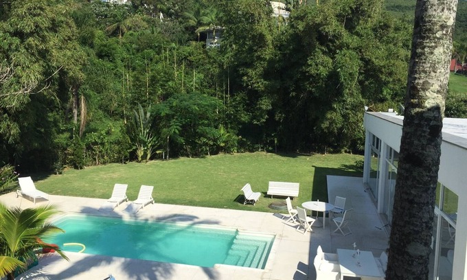 Florianopolis House | Luxurious house ocean front , ocean view from the living room and master bed
