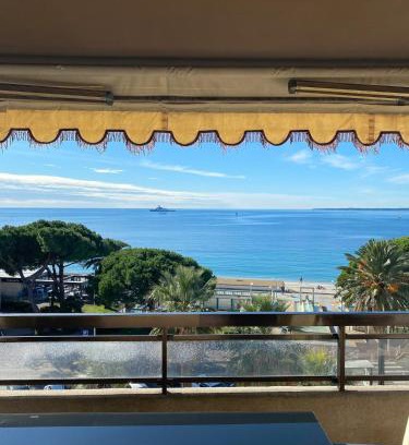 Juan-les-Pins Apartment | Luxurious large 2 rooms with panoramic sea view, AC