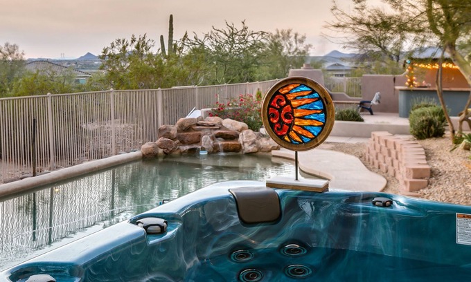 Peoria House | Luxurious & Private Desert Oasis with heated pool, sunset views, hot tub
