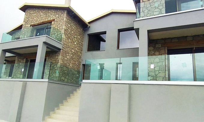 Nidri Villa | Luxurious Twin Stone Villa with breathtaking view
