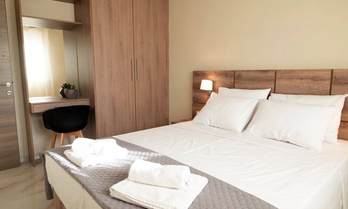 Ammoudia Apartment | Luxurious two bedroom family apartment with kitchen and balcony