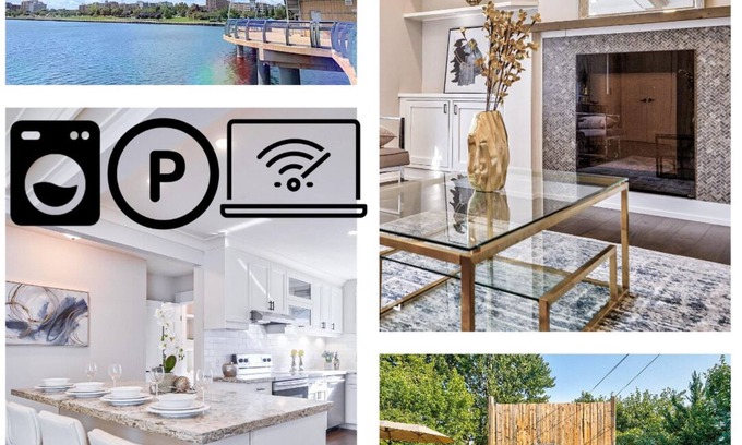 Burlington House | Luxury 3BR Getaway 5 Min to Lake Big Yard Fun