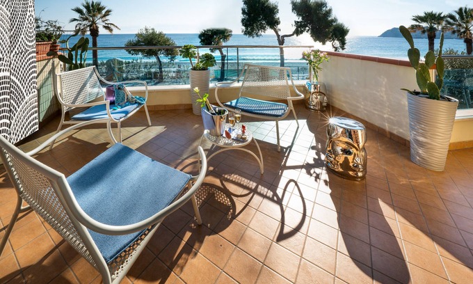 Mazzeo Apartment | Luxury Beachfront Apartment in Taormina w. Pool and Parking (2BR/2Bath)