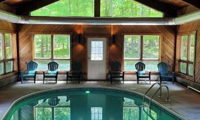 Old Forge House | Luxury Cabin with Indoor Heated SaltWater Pool!