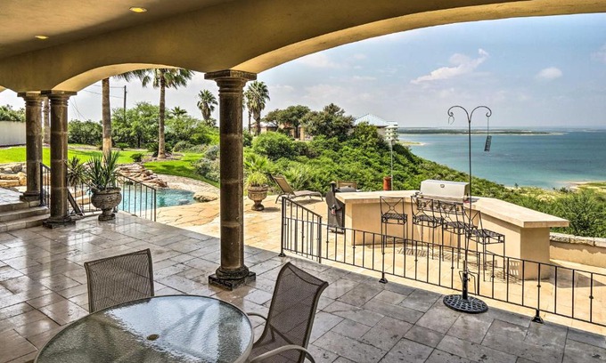 Amistad National Recreational Area House | Luxury Del Rio Home with Pool and Lake Views!