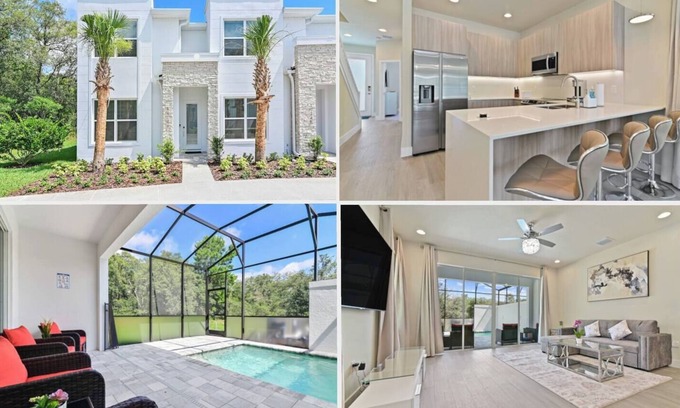 Silver Creek House | Luxury Disney Private Nature trees in every window