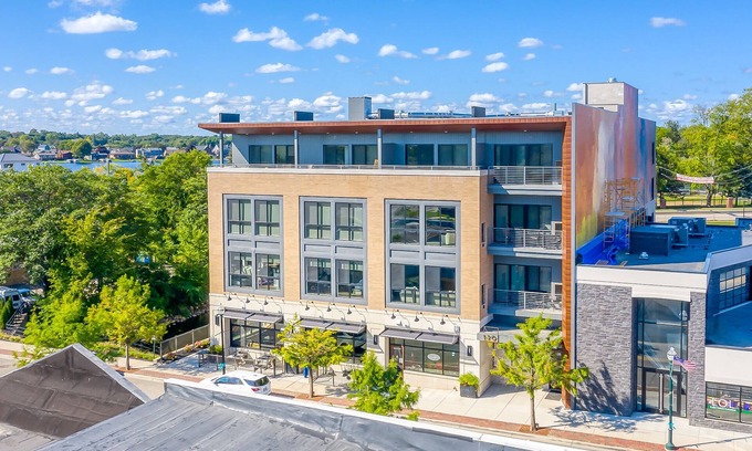 Lake Orion Apartment | Luxury Downtown Apartment, 2-Bed 2-Bath with Balcony Overlooking the River!