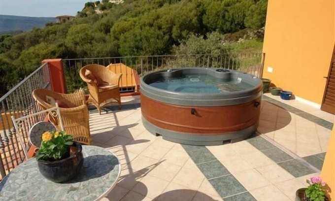 Magomadas Villa | Luxury Family Villa with Two Spa Pools in 4 acreas of Olive Grove