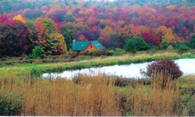 Galilee Cabin | Luxury Galilee Log Cabin Damascus, PA