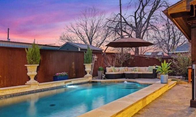 Allen House | Luxury Getaway with Private Pool in Allen TX! Outdoor Grill, Indoor Games & WiFi