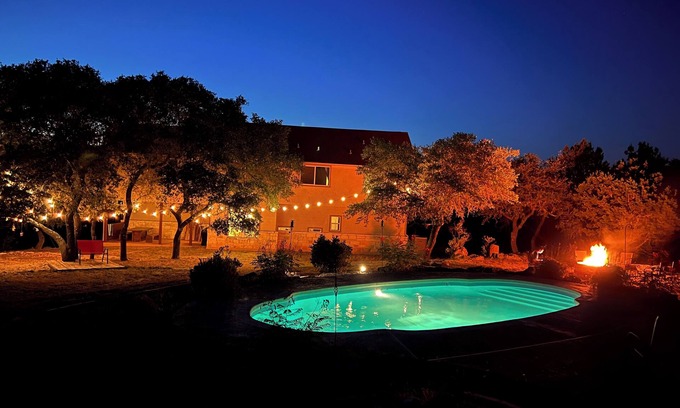 Spring Branch House | Luxury Home! - Pool - Fire Pit - Near Canyon Lake!