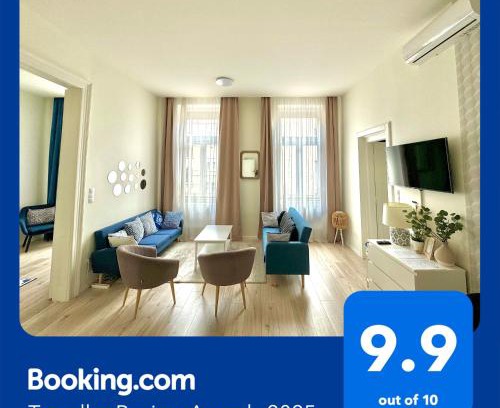 Corvin negyed Apartment | Luxury Huge Apartman - 92m2 - 3 Bedrooms - 3 Air Conditioners - Free Garage!