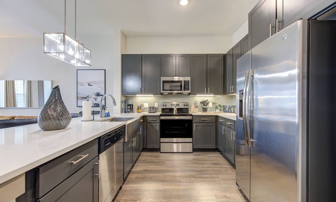 Conroe Apartment | Luxury Modern Art1-Bedroom Apt. Near Eateries, Theatre, and Patio Pool View.