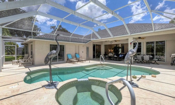 White Marsh House | Luxury Private House with Pool on Charlotte Harbor Area, Charlotte County House 5848
