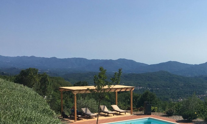 Bagnone Villa | Luxury Private Villa with 15mx6m Pool. Private Setting with Panoramic views