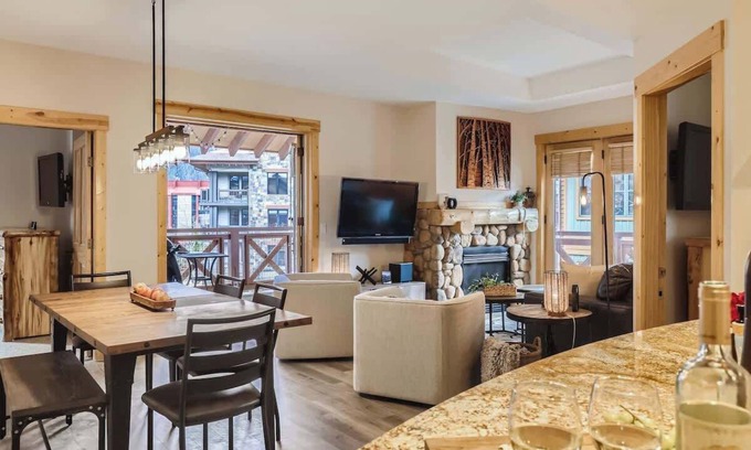 Copper Mountain Village Apartment | Luxury Slope & Village Views, Deck, Steps to Lifts