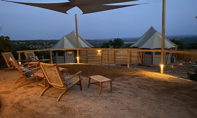 Oatmeal Cabin | Luxury Tent #4 w/outdoor soaking tub and amazing views
