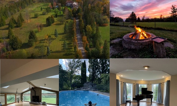 Lindsay Cottage | Luxury Tranquil Cottage on 10-Acre Land Close to Conversation Area and Lakes